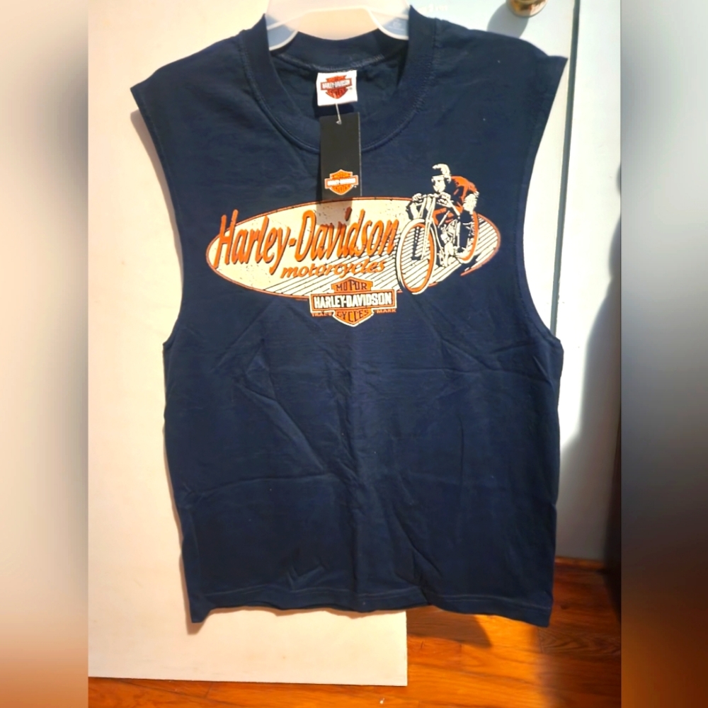 New Harley Davidson Men's M sleeveless shirt NWT